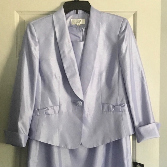 LE SUIT TWO PIECE DRESS SUIT LAVENDER MOTHER OF THE BRIDE - Picture 1 of 11